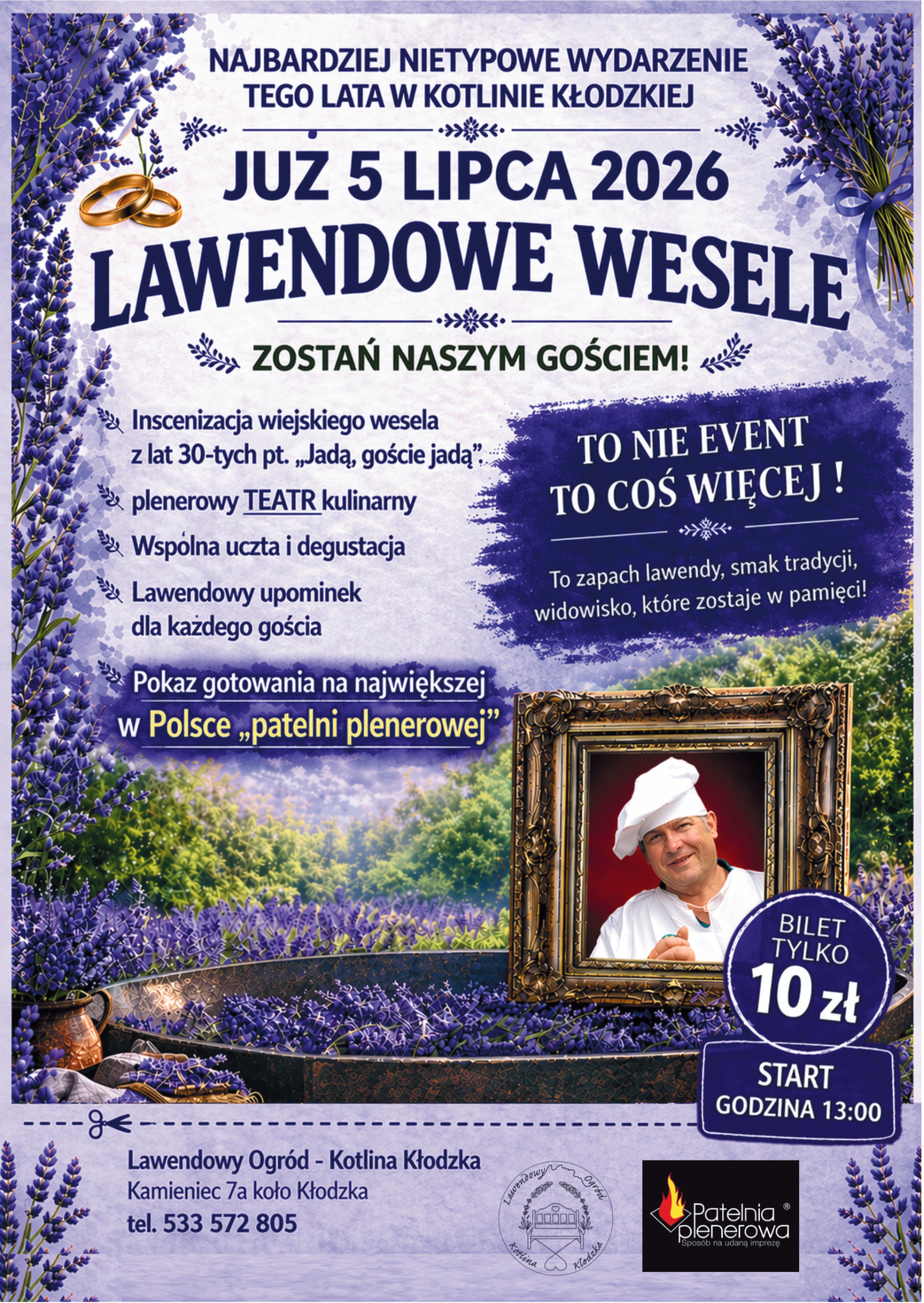 Lawendowe Wesele 2026 w Kamieńcu koło Kłodzka. Wyjątkowe wydarzenie już 5 lipca