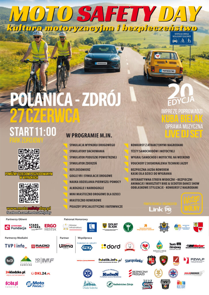 Moto Safety Day świętuje 20-lecie. Jubileuszowa edycja już 27 czerwca w Polanicy-Zdroju!
