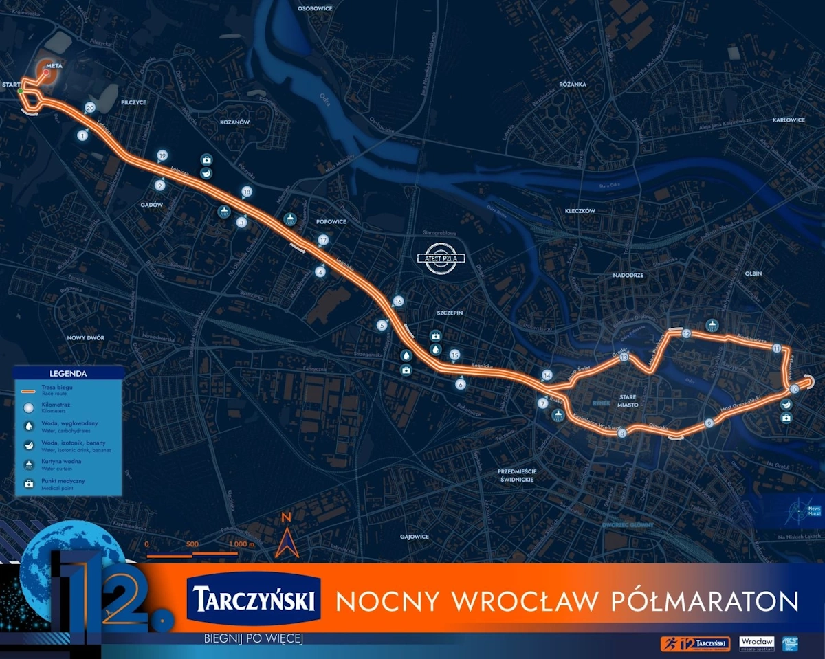 12. Tarczyński Nocny Wrocław Półmaraton coraz bliżej