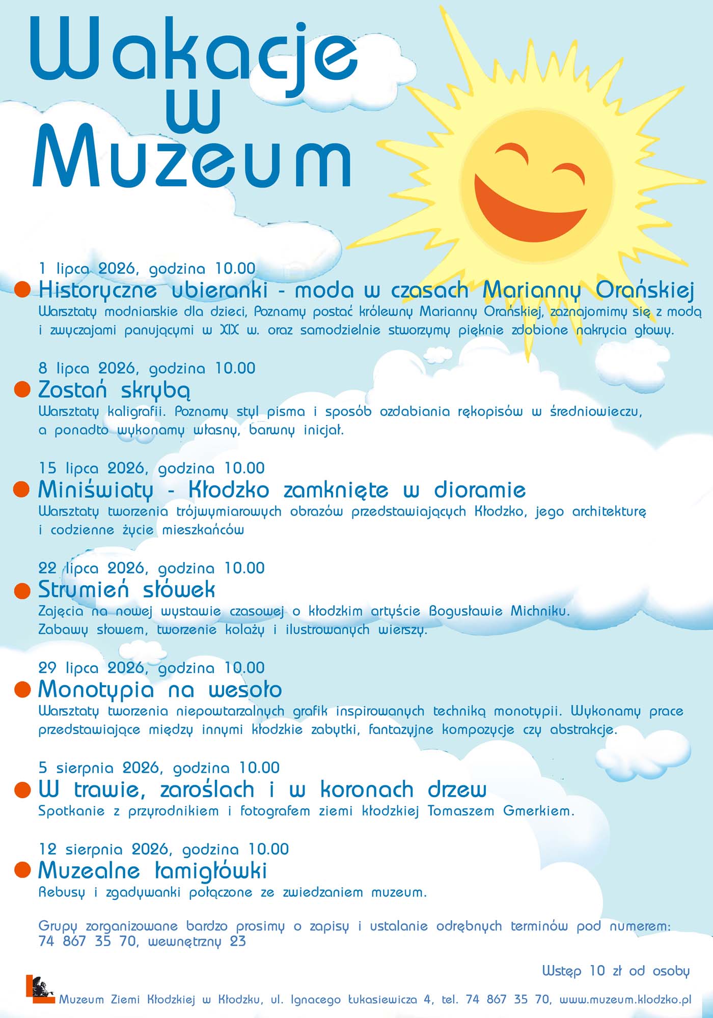Wakacje w Muzeum Ziemi Kłodzkiej
