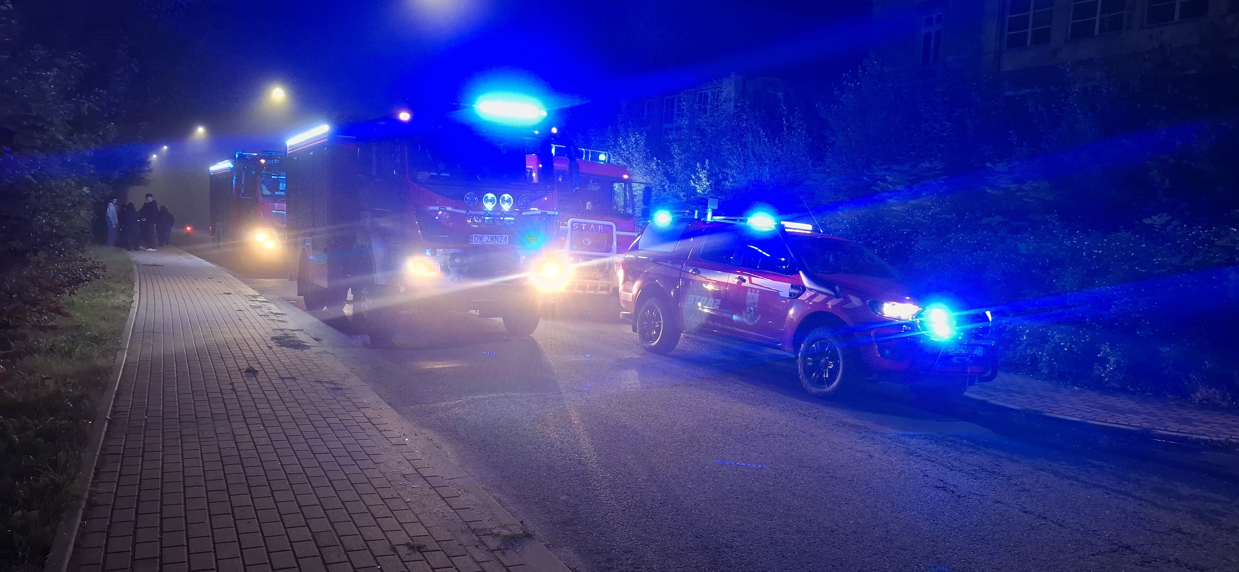 Pożar budynku przy ul. Wojska Polskiego w Dusznikach-Zdroju