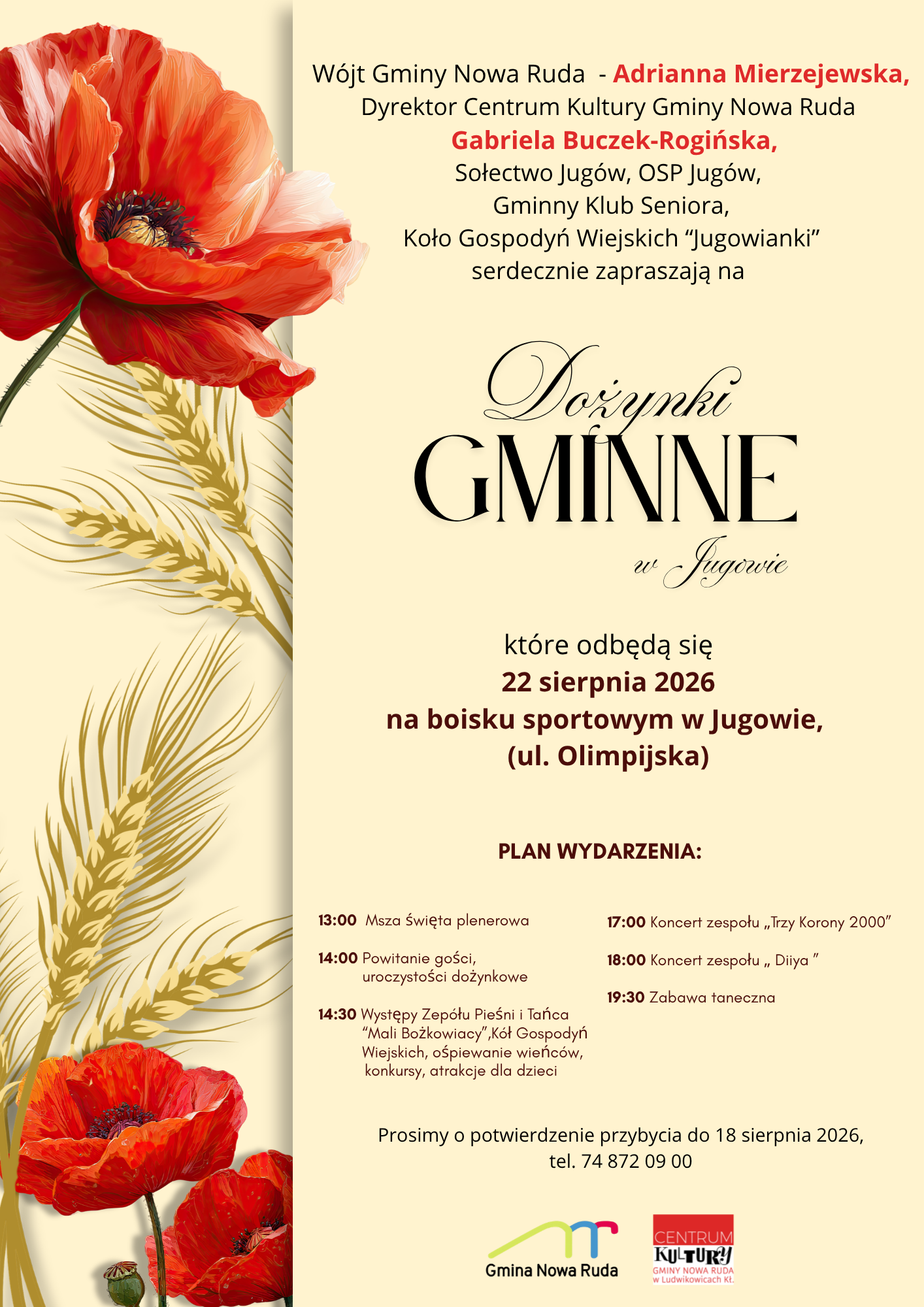 22.08.: Dożynki Gminne w Jugowie
