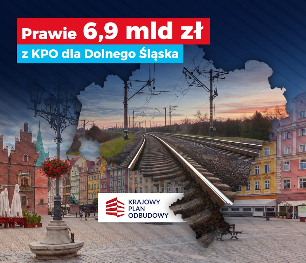 Blisko 6,9 mld zł z KPO dla Dolnego Śląska. Pieniądze zmieniają region