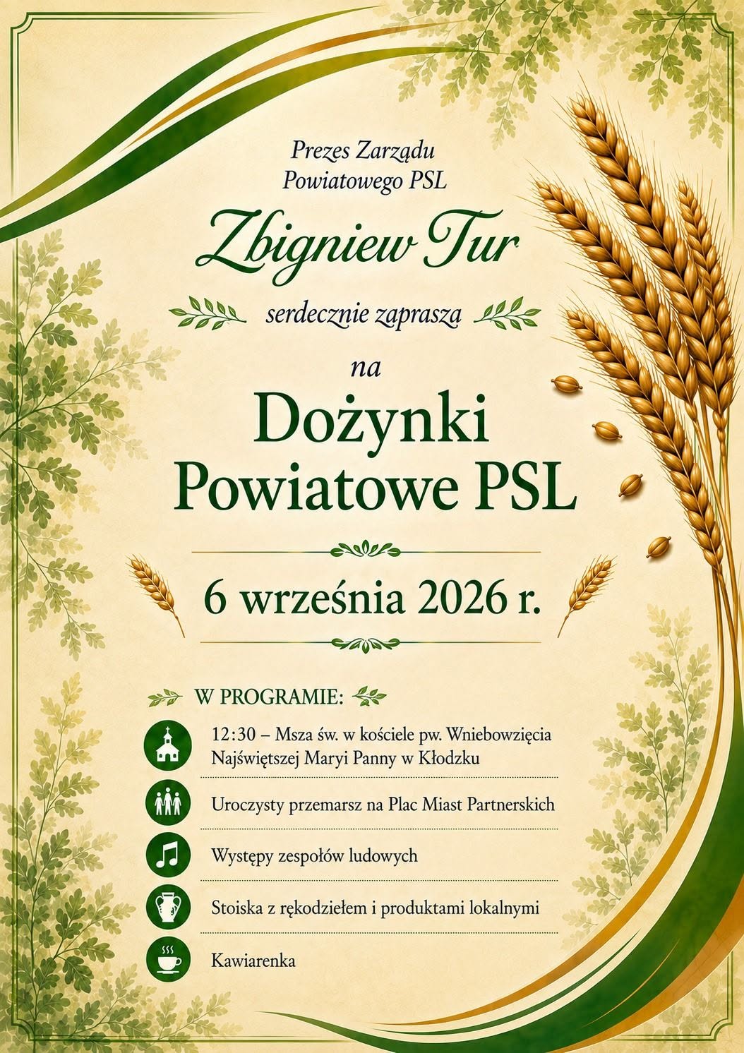 Dożynki Powiatowe PSL w Kłodzku
