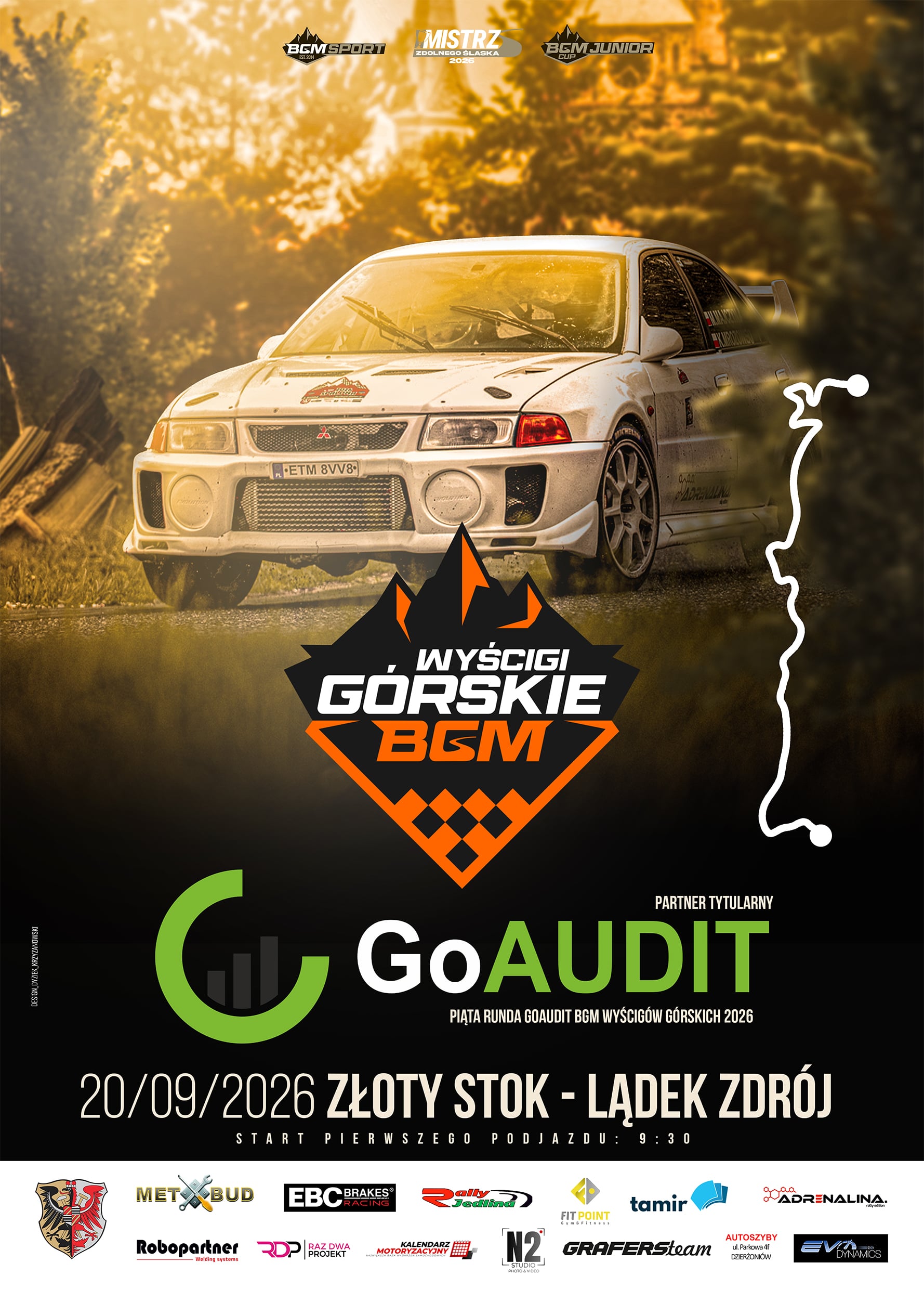 GoAudit BGM Wyścig Górski Złoty Stok – Lądek-Zdrój. W niedzielę, 20 września zamknięta zostanie DW-390