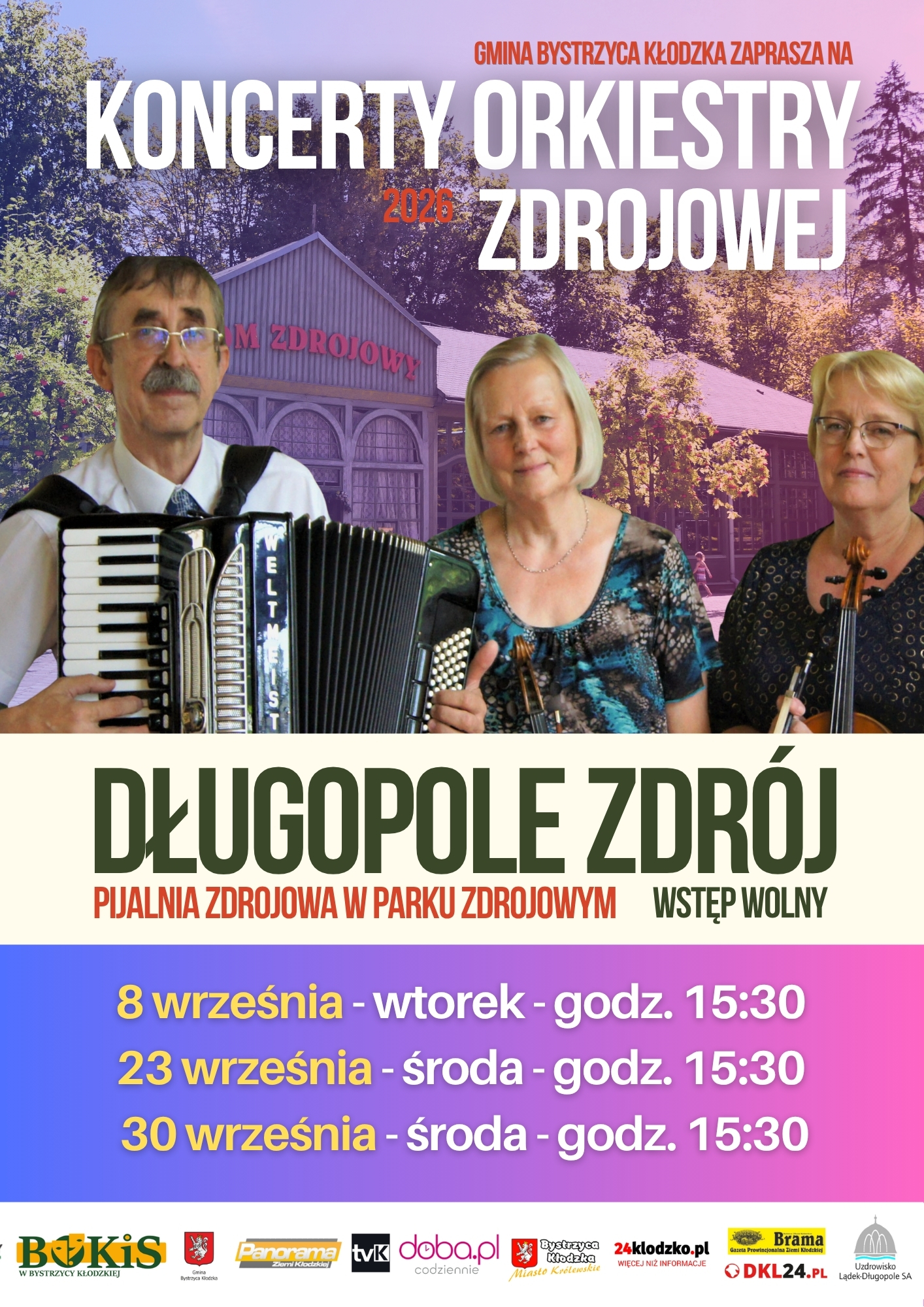 Koncerty Orkiestry Zdrojowej – wrzesień 2026