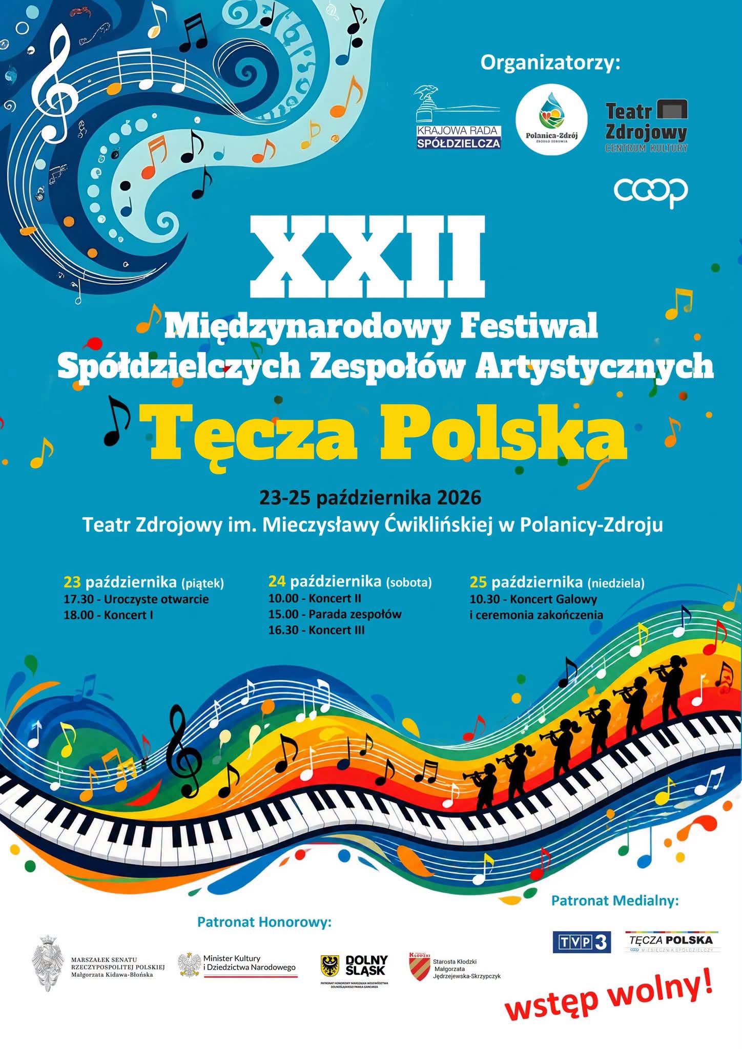 22. Międzynarodowy Festiwal Spółdzielczych Zespołów Artystycznych „Tęcza Polska” w Polanicy-Zdroju
